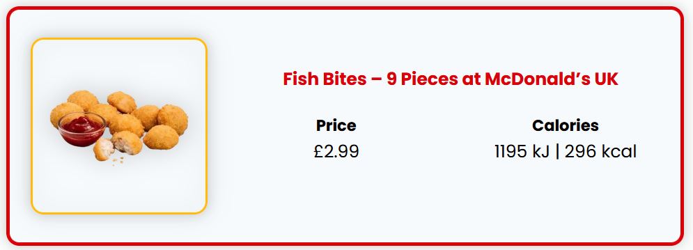 McDonald's Fish Bites
